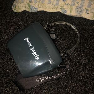 Palm Angels Padlock Bag in Black